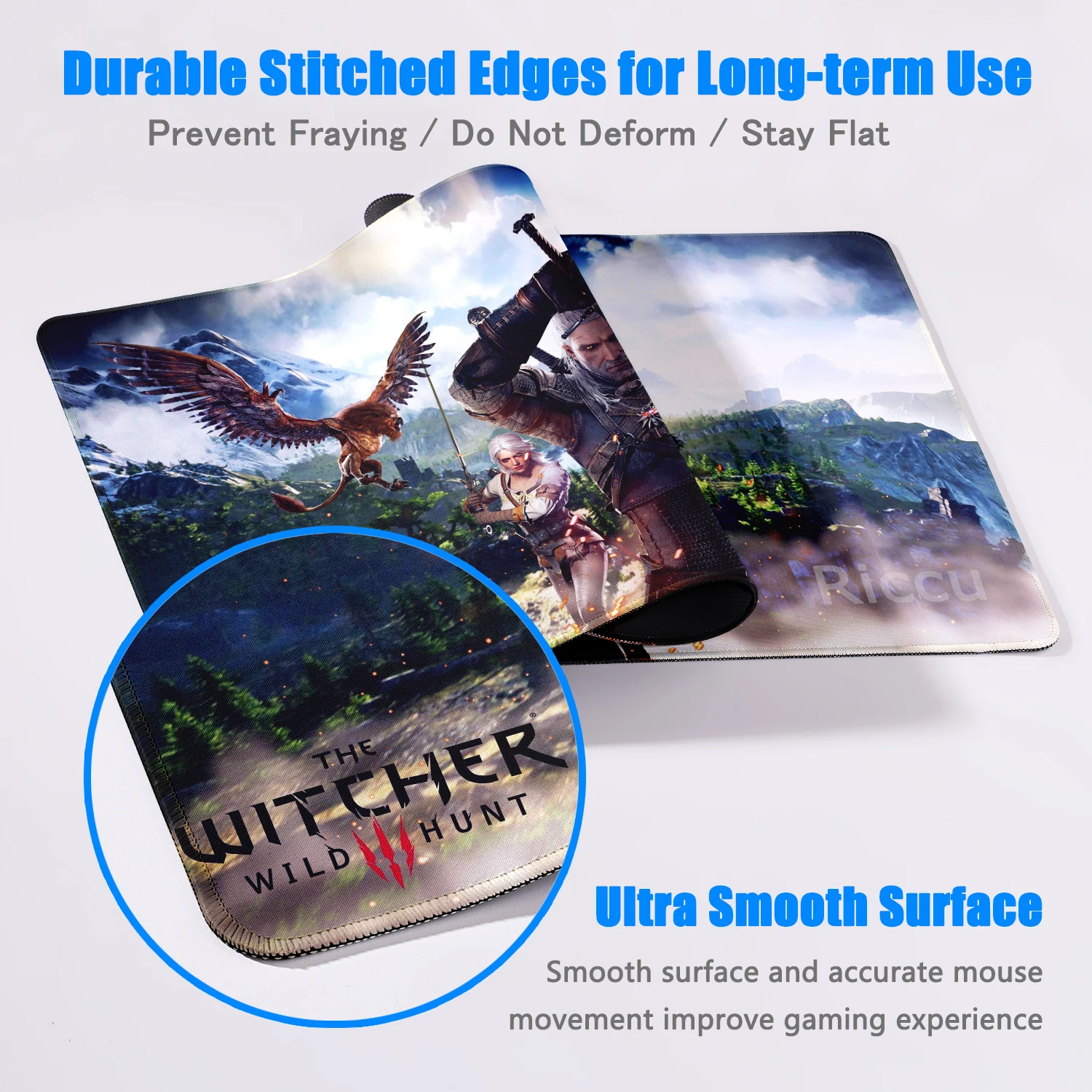 Фото Большой коврик для мыши с игровой клавиатурой T The Witchers Коврик для мыши Gamer Cabinet Deskmat Mausepad HD Настольный коврик Расширенные коврики XXL Playmat №4