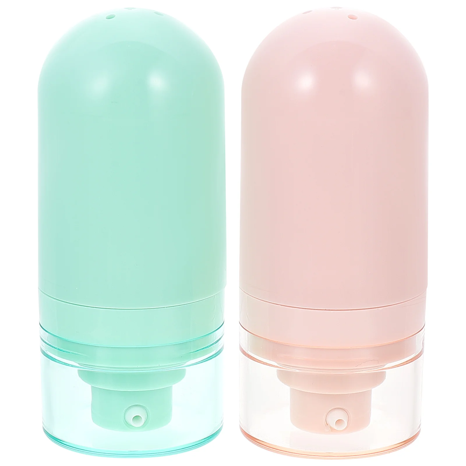 

2 Pcs Small Glass Container Lotion Bottle Press Type Plastic Skin Care Product Packing Abs Portable Shampoo Sub Travel