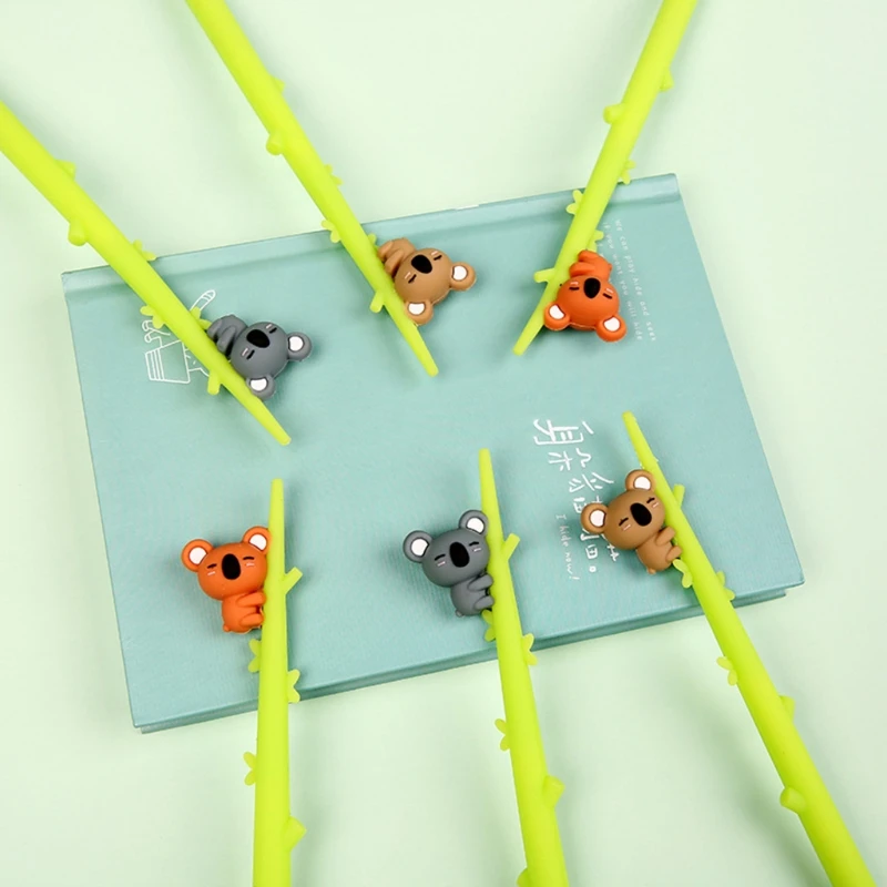 3 шт. новинка гелевая ручка синяя 3D дизайн фигурок медведя коалы 0 5 мм для детей