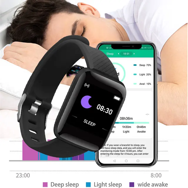116 Smart Watch Women Men Smartwatch Fitness Tracker Music Control Sleep Monitor Watch Smart Clock For Android IOS Smart -Watch 3