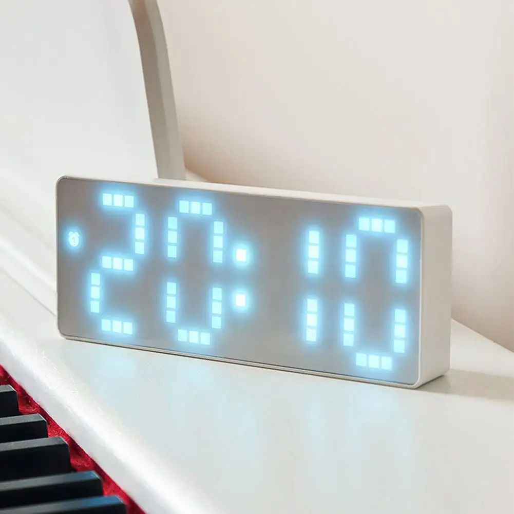 

Led Digital Alarm Clocks 3 Levels Brightness Setting Time/temperature/date Display Table Clock