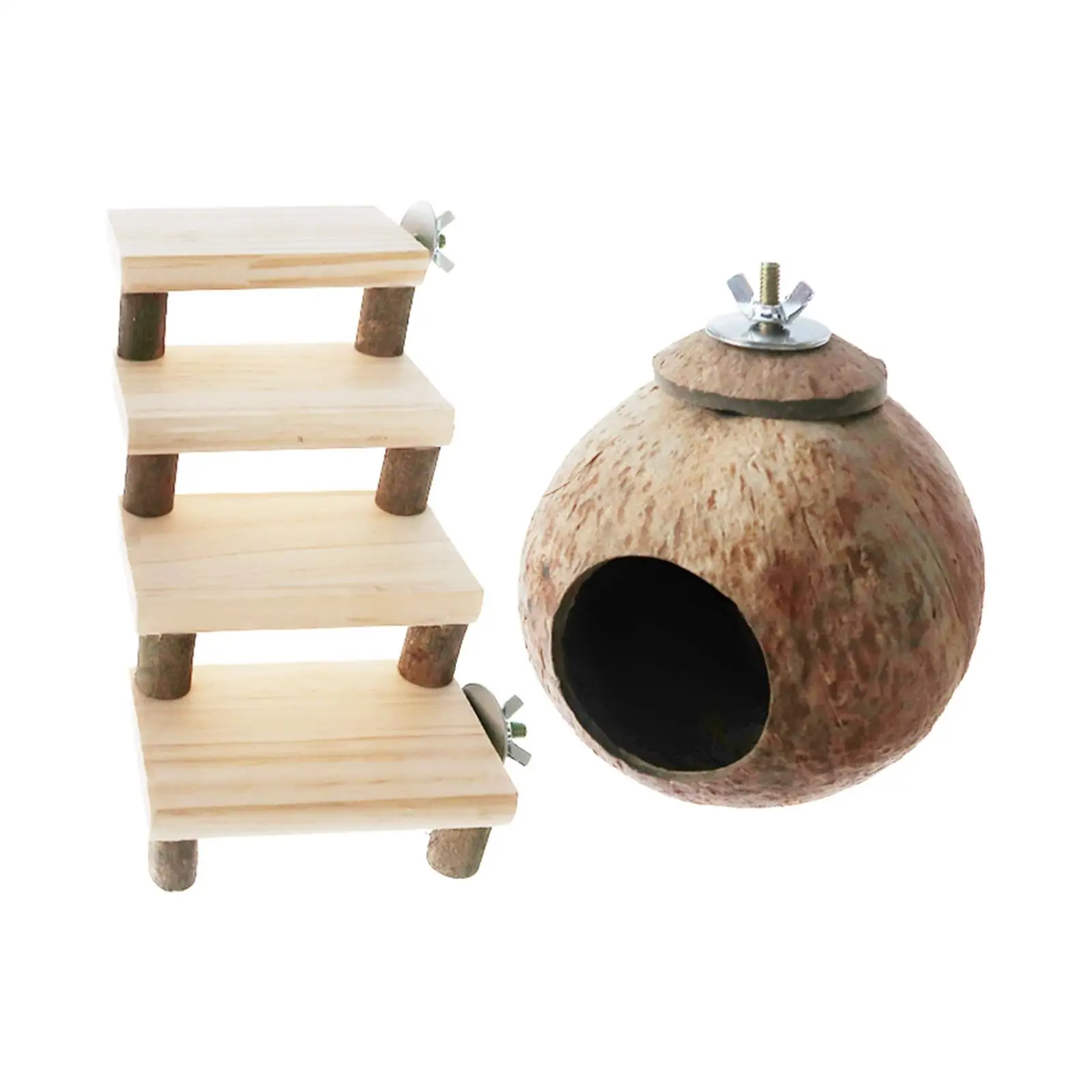 Домик для кокосового хомяка клетка мелких животных декор среды обитания