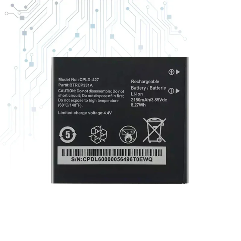 Сменный аккумулятор CPLD-427 емкостью 2150 мАч для Coolpad CP331A Surf T-mobile Hotspot BTRCP331A