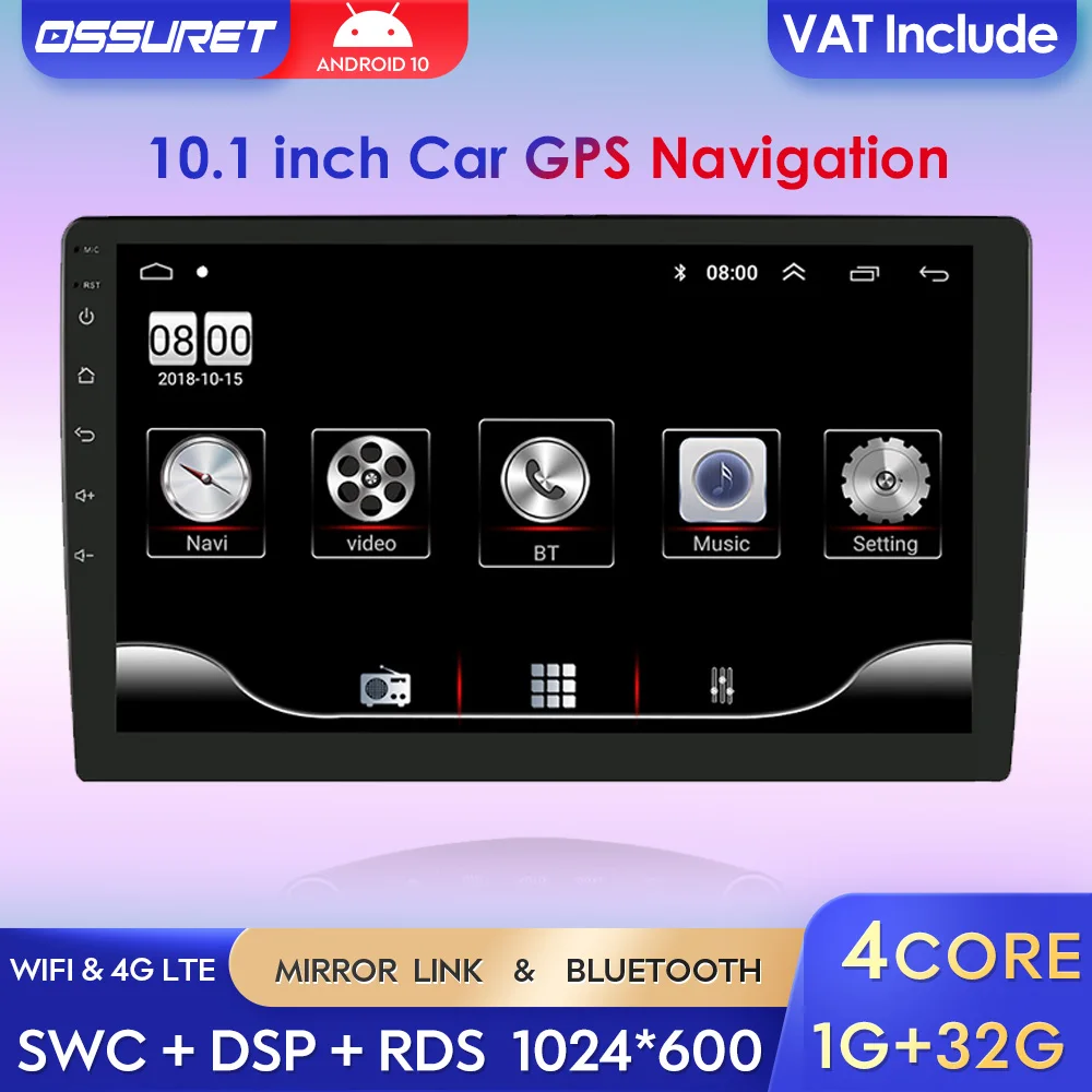 Автомагнитола 2DIN Универсальная Автомобильная Мультимедийная система на Android 10