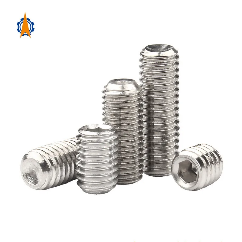 

50pcs M1.6 M2 M2.5 M3 M4 M5 M6 M8 M10 M12 M14 M16 DIN916 304 Stainless Steel Hexagon Hex Socket Set Screw Allen Grub Screw Bolts