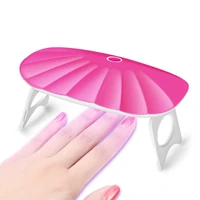 6w foldable nail dryer professional portable 30s fast drying uv led curing lamp with usb line nails dryer for gel based polishes