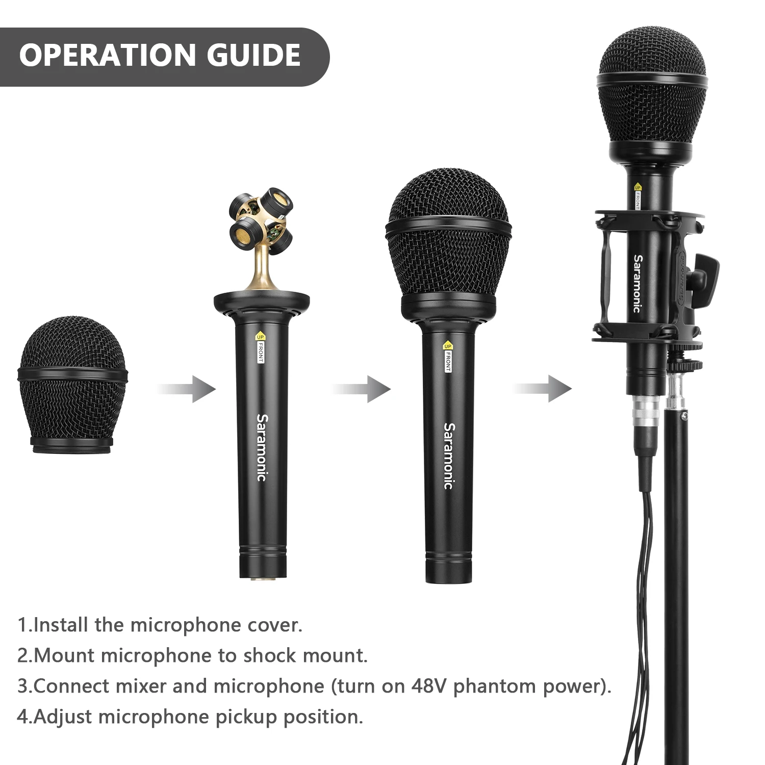 Saramonic SR-VRMIC 3D Ручной конденсаторный микрофон для VR-фильма музыки создания