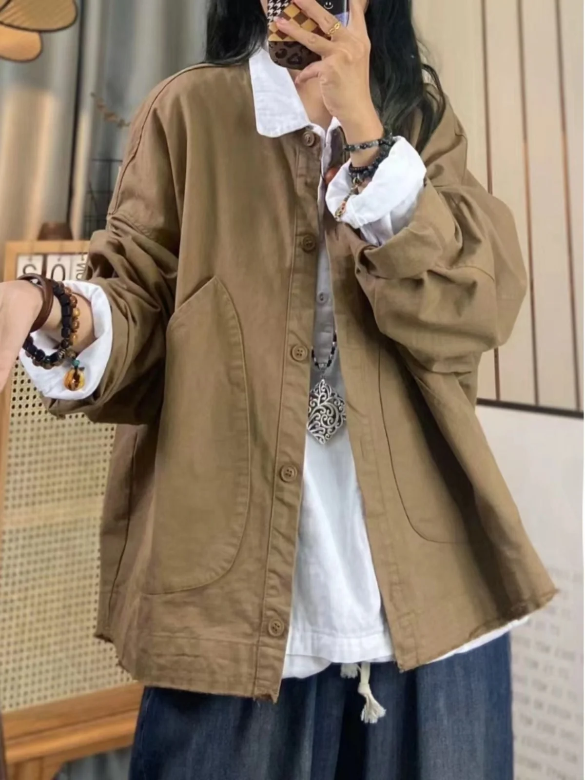 Фабрика ткани Gao Ding — чистая потеря! Осеннее хлопковое короткое пальто больших