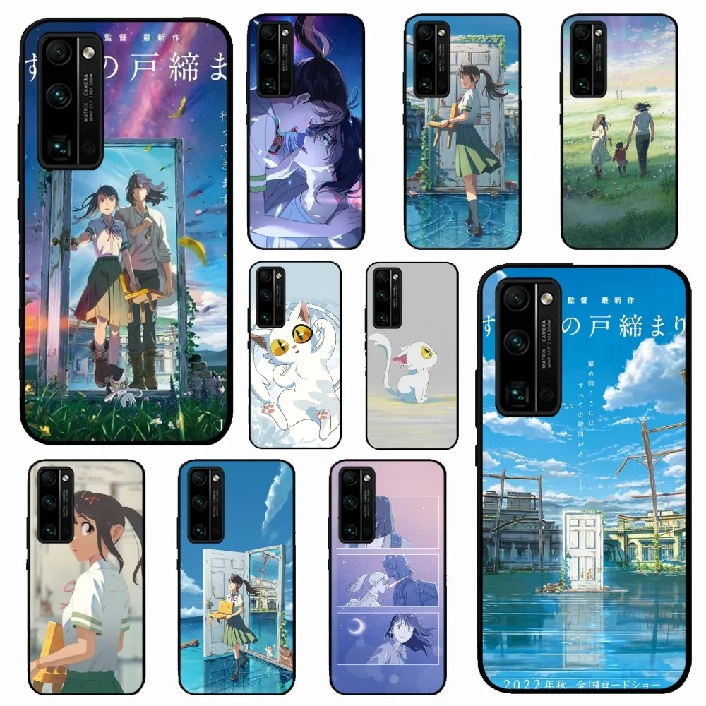 Чехол для телефона BiliBili S-Suzume No T-Tojimari Huawei Honor 10 Lite 9 20 7A 9X 30 50 60 70 Pro Plus мягкий