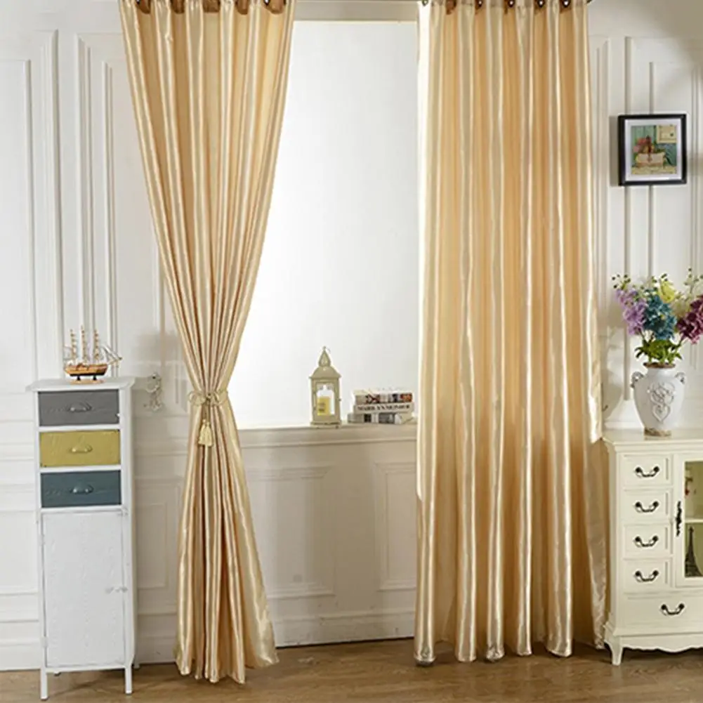 

Rod Through Window Curtain Solid Color Sheer Curtains Living Room Bedroom Decoration Window Voiles Tulle Curtain Window Shade
