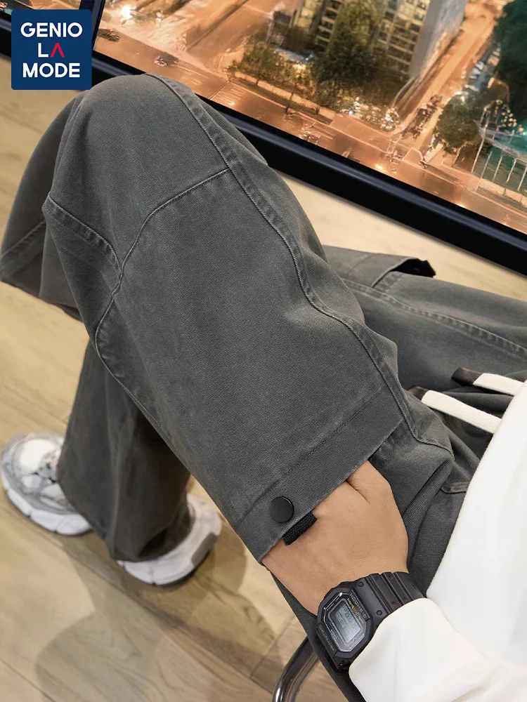 Мужской Свободный комбинезон Senma up прямые повседневные брюки в американском