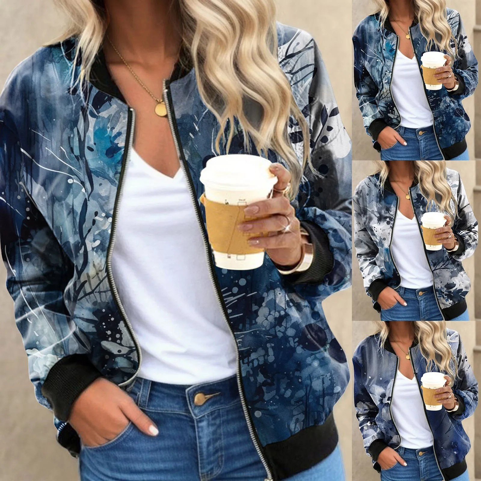 

Женская Повседневная куртка, легкая повседневная куртка на молнии, Женская флисовая Повседневная куртка с открытым спереди, пальто с карманами, верхняя одежда