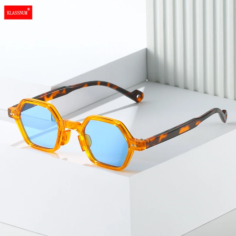 

Retro Small Frame Punk Sunglasses Women Men Brand Polygon Sun Glasses UV400 Protection Lens Shades Goggles Hip Hop Eyewear 2023