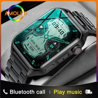 2022 new ne0 smartwatch men amoled hd screen always display the time bluetooth call ip68 waterproof smart watch women for xiaomi