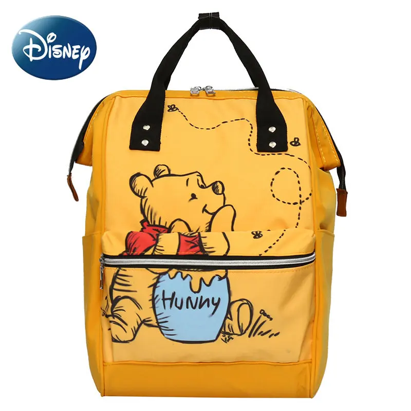 

Disney Backpack for Women Girl Winnie The Pooh Diaper Bag Luxury Designer Diaper Bag Large Capacity Durable Kawaii Free Shipping