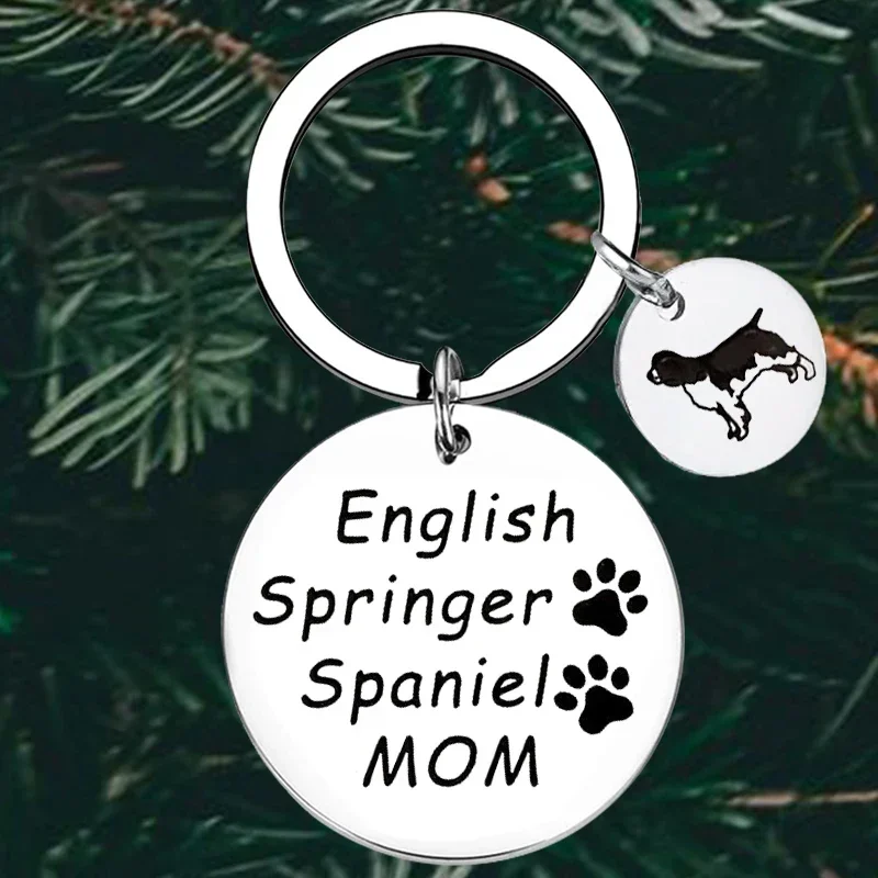 Милый брелок для владельца собаки ключей с собакой и мамой кулон в виде животного