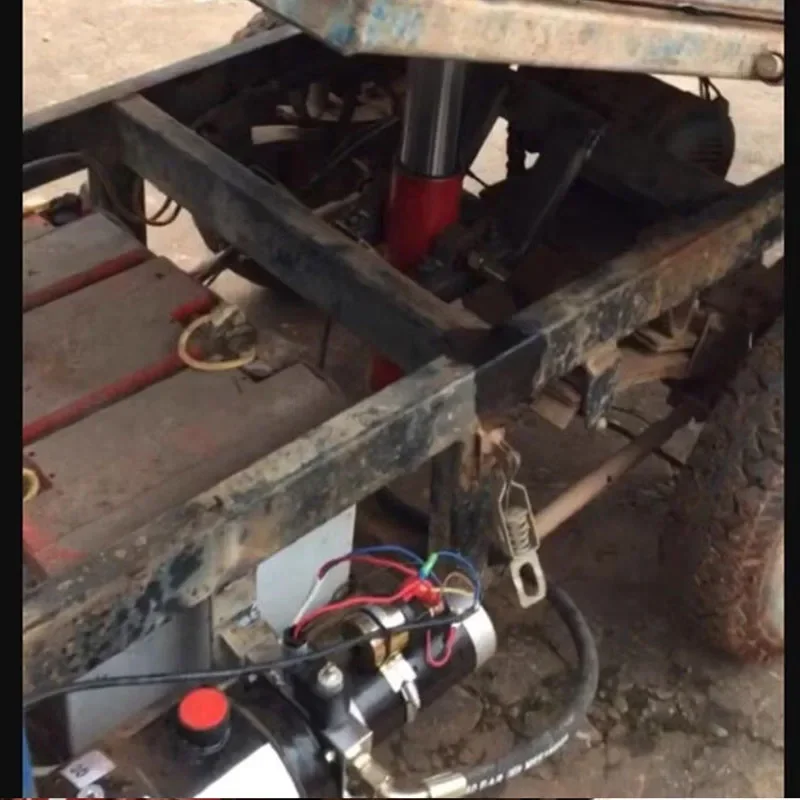 Электрический трехколесный гидравлический самосвал