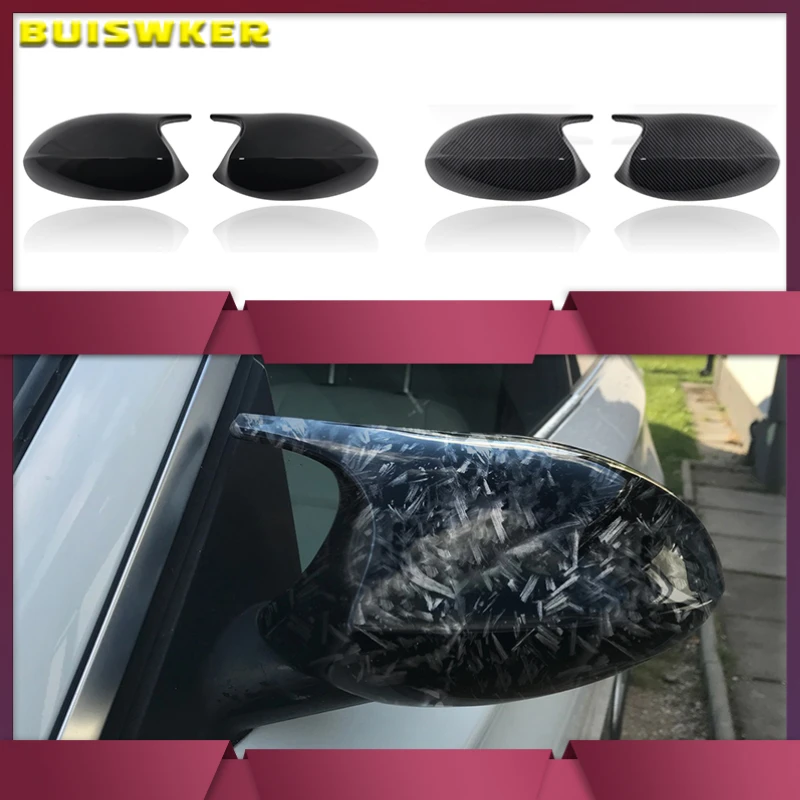 

1pair For BMW E87 E81 E82 E90 E91 E92 E93 Rear View Side Case Trim ABS Carbon Fiber Style Car Rearview Mirror Cover