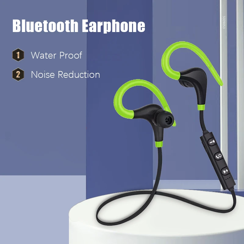 

Bluetooth 5.0 Sports Headphones Wireless Headsets Earbuds Earpiece with Mic Mini Handsfree Earphones for IPhone Xiaomi Hot