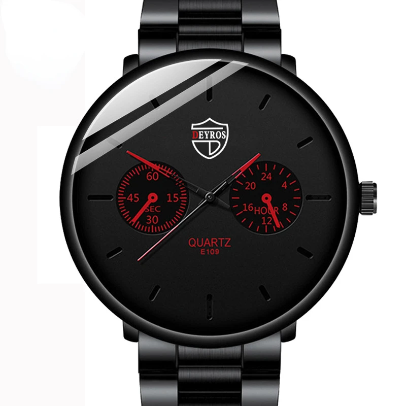 

New Men's Watches Multifunctional Sports Student Men's Watches Steel Strap Men's Watches Fashion Watches Men Relojes para hombre