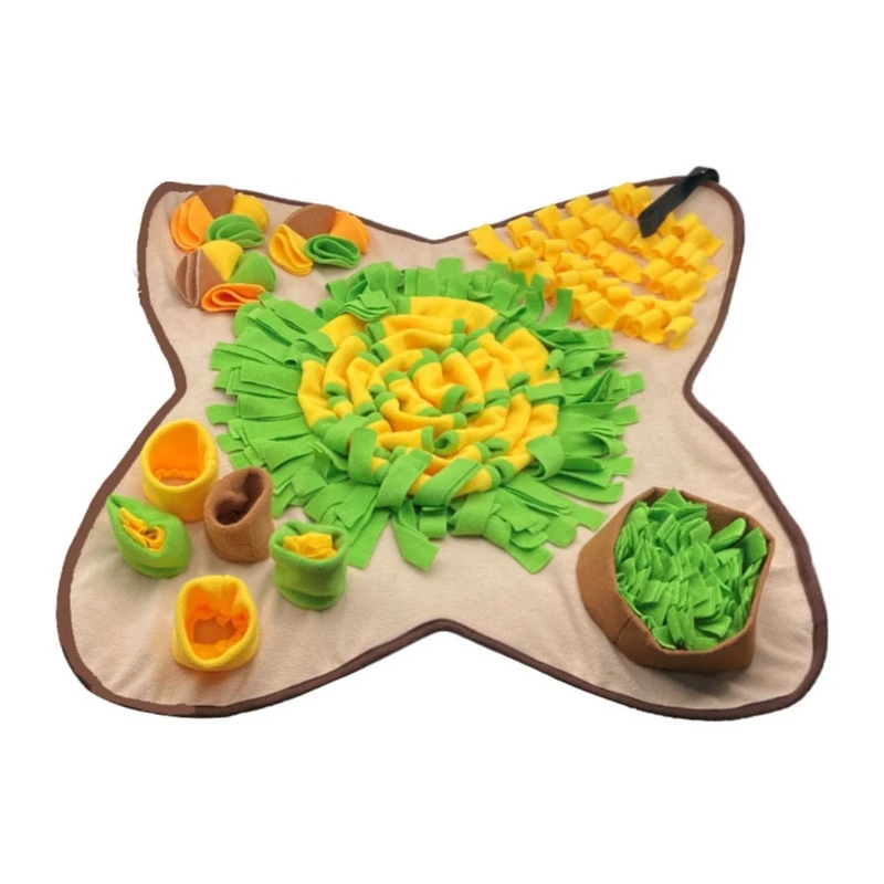 

P82E Pet Snuffle Mat Dog Puzzle Slow Feeders Sniffing Pad Encouraging Foraging Skills