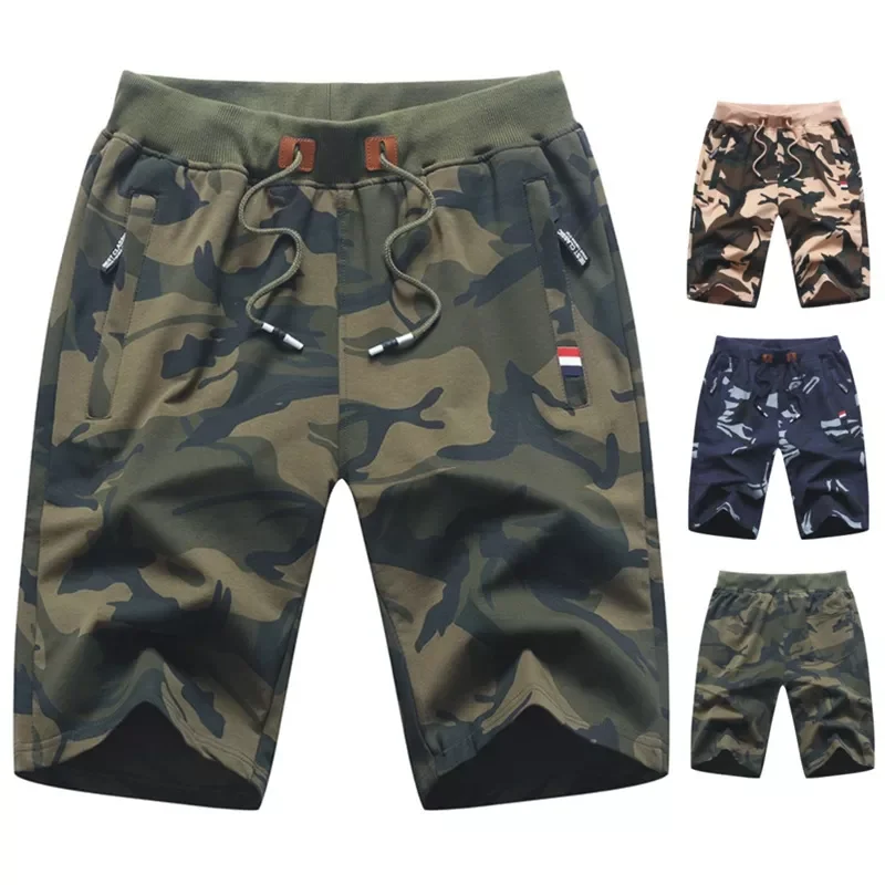 

Hot 2022 Newest Summer Casual Shorts Men's Cotton Fashion Style Man Camouflage Capris Fashion Sports Shorts