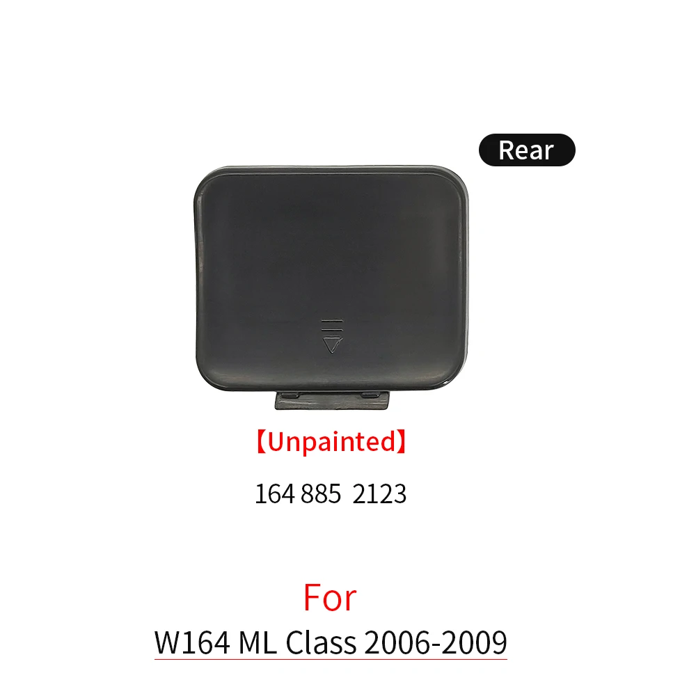 

Для Mercedes W164 Автомобильный передний и задний бампер, крышка фаркопа, черная для Benz ML Class 2006-2009 ML300 ML320 ML350 ML400 ML450