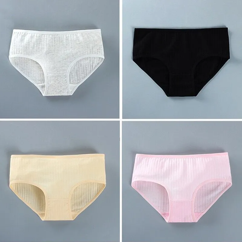 

4 Pcs/lot Adolescent Underpants Smile Young Girls Pants for 8-16 Years Old Training Kids Panty Cotton Panties Teen Underwear
