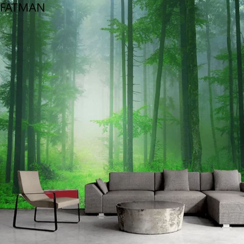 3d обои FATMAN на заказ природный пейзаж простой лес домашний декор Фреска для