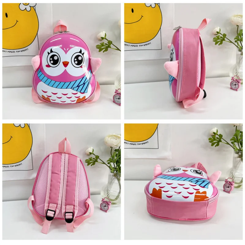 Cartoon Animal Hardshell Penguin Backpack for Kids-Perfect for Outdoor Adventures!Durable,Lightweight,and Eggshell Mini Rucksack