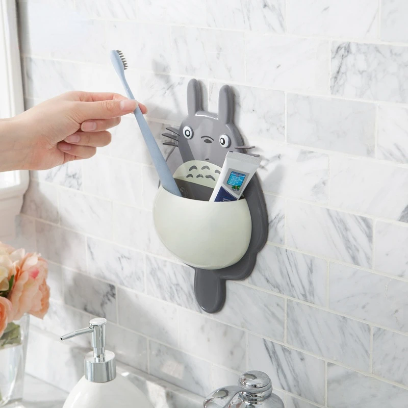 Мультяшный держатель для зубных щеток Totoro многофункциональная стойка хранения