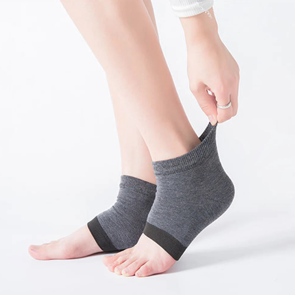 Silicone Foot Skin Care Gel Heel Socks Moisturizing Soft Heel Socks With Hole Foot Care Tools Prevent Dry Skin Protectors