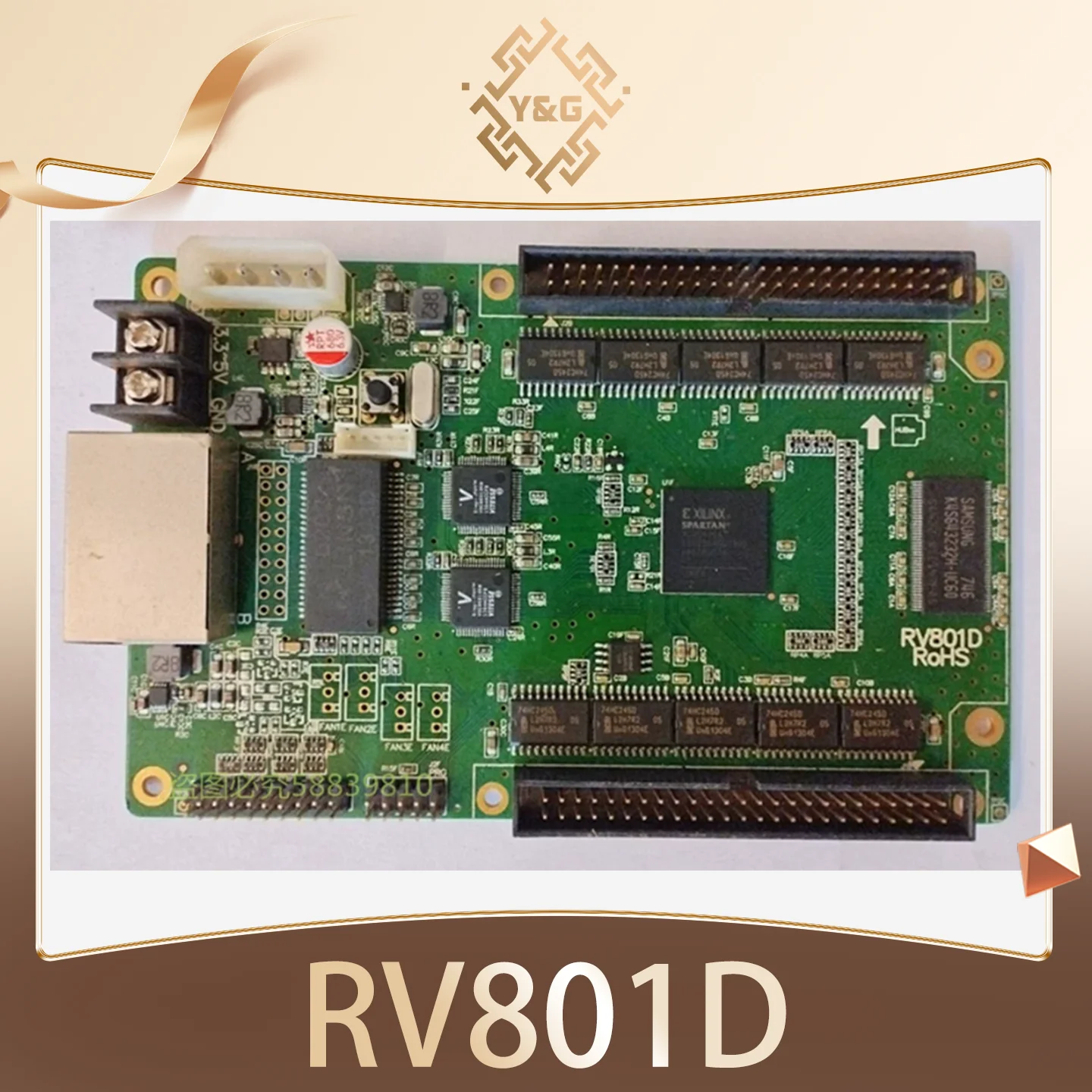 Карта управления Linsn RV801D для LED-дисплеев, синхронная приёмная карта, совместимая с отправляющей картой Linsn TS802D для стационарных LED-экранов. (art.: 3920da81b60f5) - 3920da81b60f5