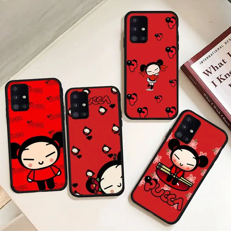 Фото Милый чехол pucca для телефона с куклой для Samsung galaxy A S note 23 53 22 20 52 21 13 51 71 32 12 10 fe ultra plus №1