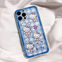 hello kitty cute cartoon for girl phone cases for iphone 11 pro max 12 mini xr xs max 8 x 7 2022 soft silicone tpu shell cover