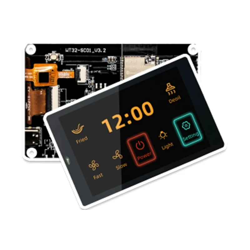 3 5-дюймовая макетная плата ESP32-S3 — WT32-SC01 PLUS с емкостным мультисенсорным ЖК-экраном