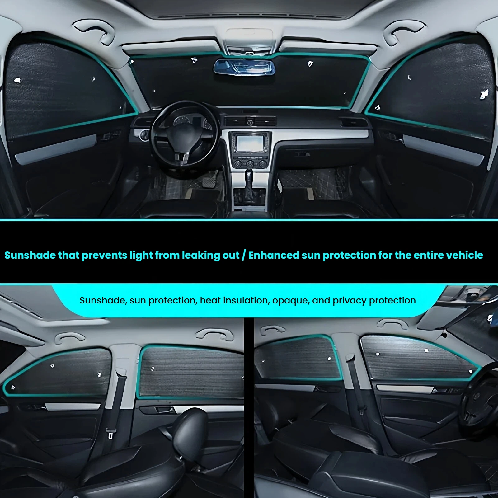 Фото Солнцезащитные шторки для Aion V AY5 MK2 2019-2024 SUV, шторки на лобовое стекло, теплоизоляционные шторки, шторки для конфиденциальности, аксессуары для автомобиля. №3