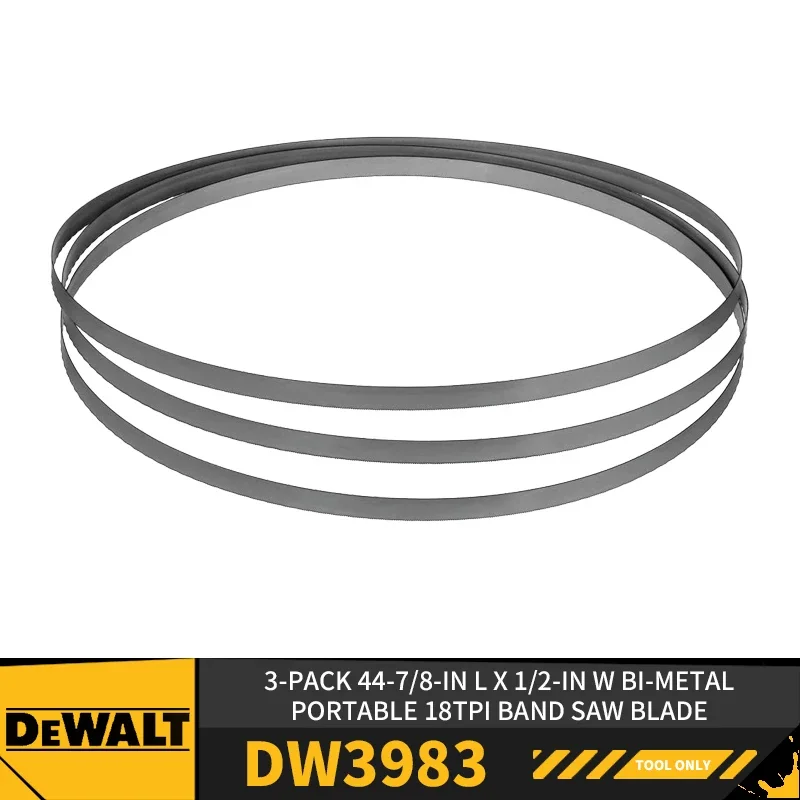 

DEWALT DW3983 DW3984 3 шт. в упаковке 44-7/8 дюйма Д x 1/2 дюйма W биметаллическое портативное полотно ленточной пилы для DCS374 аксессуары для электроинструментов