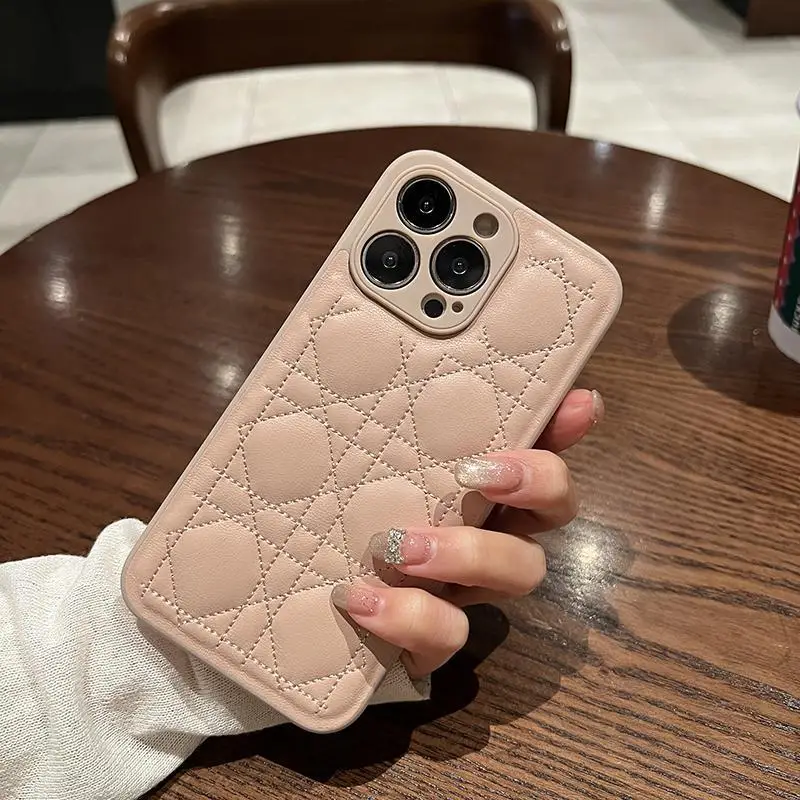 

Luxury Sheepskin High-grade Anti-fall Mobile Phone Case All-inclusive Soft Rubber Protective Cover iPhone 12 13 Pro Max