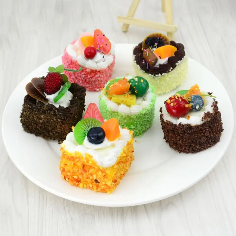 

Artificial Simulation Cake Model Fake Food PU Educational Toys Kitchen Photography Props Home Decoration