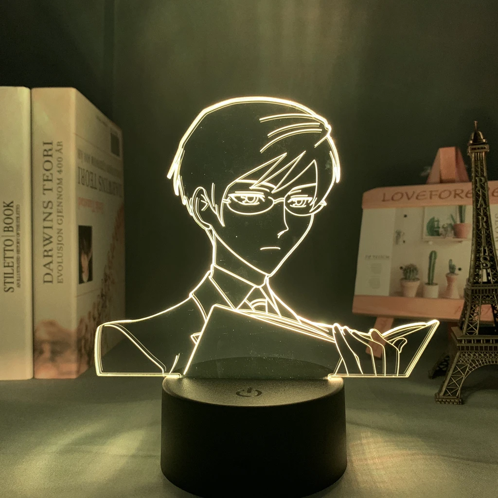 

Led Night Light Anime Ouran High School Host Club Kyoya Ootori for Kid Bedroom Decoration Nightlight Birthday Gift Manga 3d Lamp