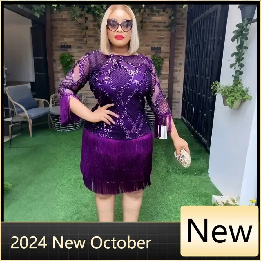 Африканские вечерние платья больших размеров для женщин 2024 новая мода Дашики