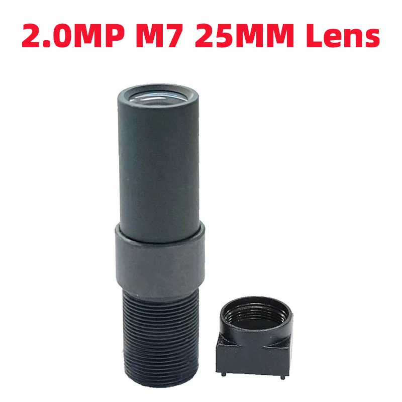 

M7 Mount 25mm Lens HD 2.0MP Conical Long Focal Length Machine Vision Scanner Lens CCTV Security Cameras