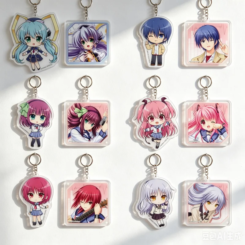 Фото Аниме Planetarian Angel Beats! Акриловые брелоки-подвески Хидеки Хината 6 см, украшения для сумок, аксессуары, коллекционные товары №1