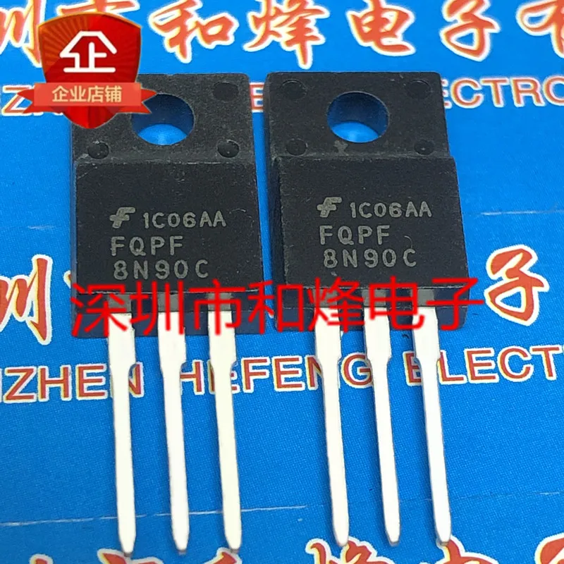 

30pcs original new FQPF8N90C TO-220F 900V 8A