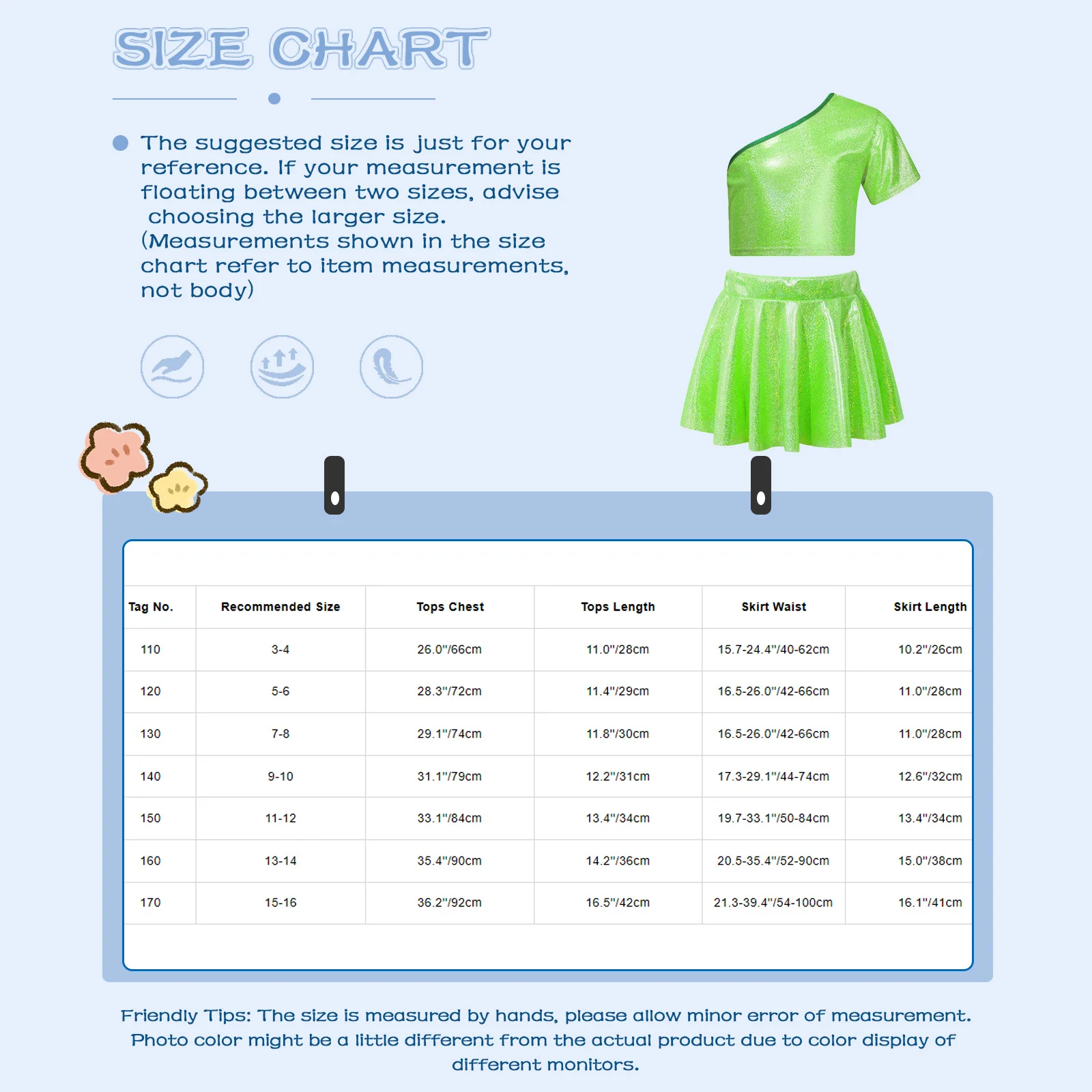 Детский голографический танцевальный наряд для девочек короткий топ на одно