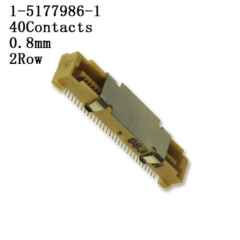 TE CONNECTIVITY-Conector 1-5177986-1,Socket, 1-5177986-2,5, 2-5177986-1,2, Header, 0.8 mm, 2 Row, Needle seat 5 unids/lote