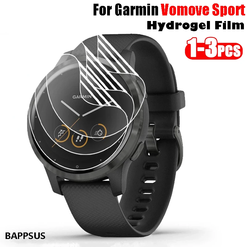 

3PCS Screen Protector for Garmin VOMOVE SPORT Hydrogel Film Soft Film Front Protective Smart Watch Cover for Garmin Vomove Sport