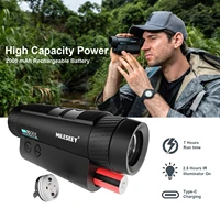 mileseey night vision for hunting nv20 hd long range monocular camera 40x zoom telescope for outdoor travel camping climbing
