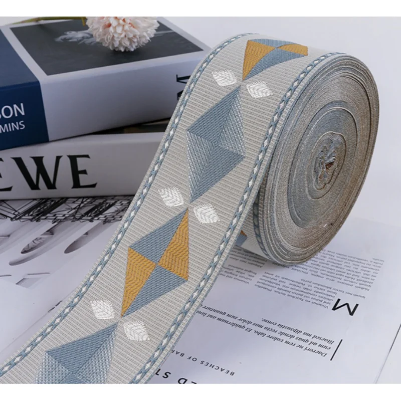 Кружевной жаккардовый ремень с вышивкой тесьма для рукоделия декоративные